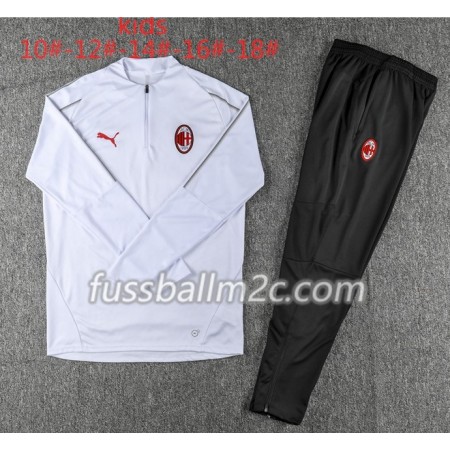 AC Mailand Kinder Sweatshirts Anzüge Weiß 2018-2019